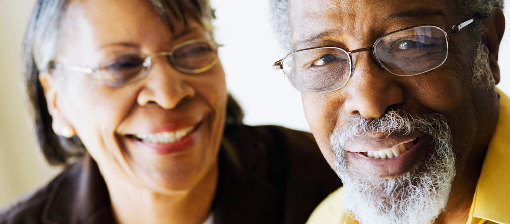 Smiling couple