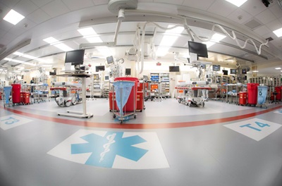 part of a hospital with equipment
